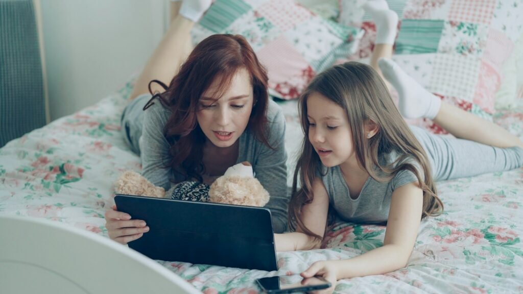 Videos y cuentos en la tablet